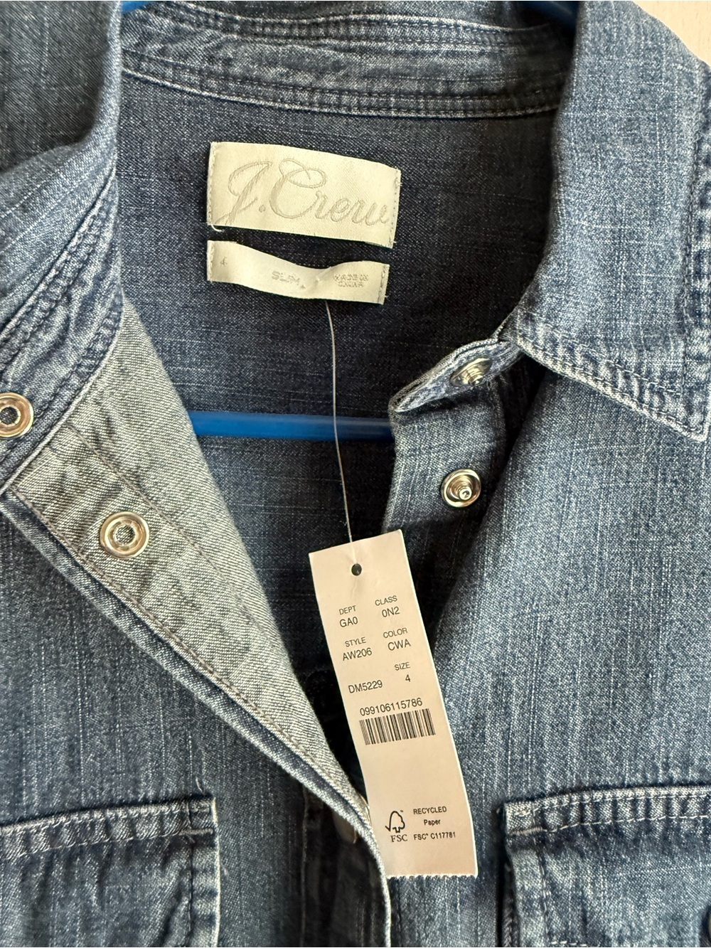 J. Crew Slim-fit Chambray Shirt - Picture 6 of 7